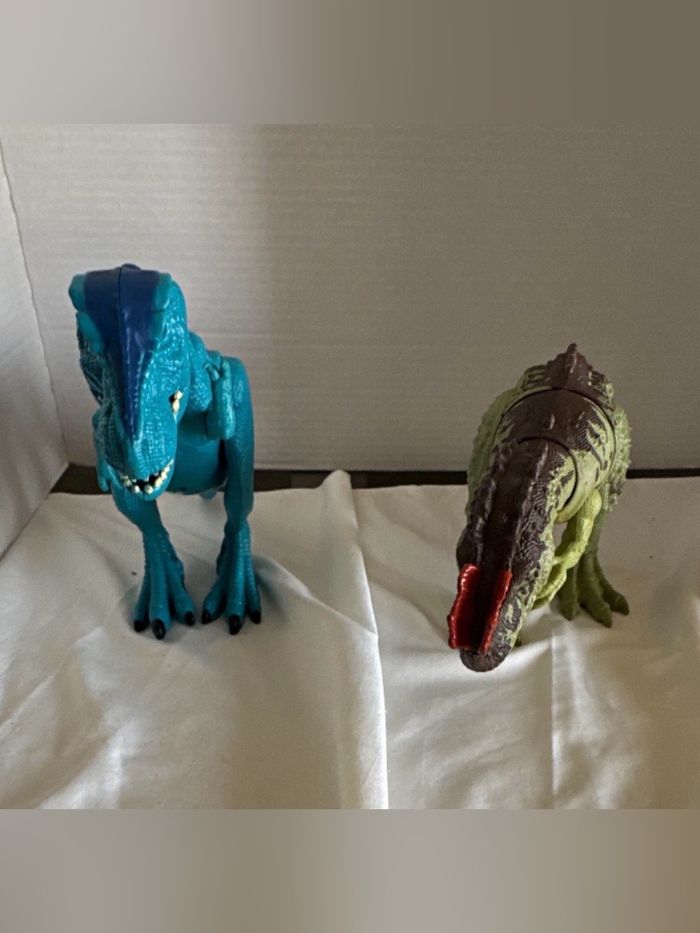 Blue and Green Reptile Toy Set - Durable Dino Figures